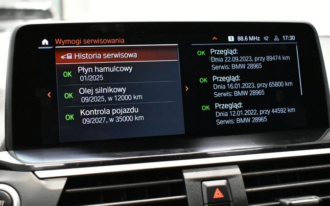 BMW X3 cena 179900 przebieg: 99999, rok produkcji 2020 z Pabianice małe 211